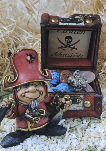 PK10001 Piratenkiste mit Pirat Kapit&auml;n Redbeer