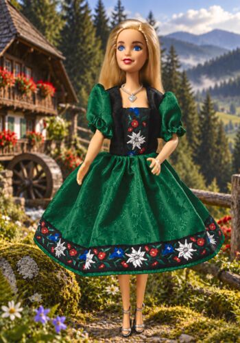 SCHWK1001 Schwarzwald Dirndlkleid Peggy gr&uuml;n